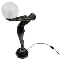 „Lumina“ Tischlampe/Skulptur von Max Le Verrier, signiert „Le Verrier“