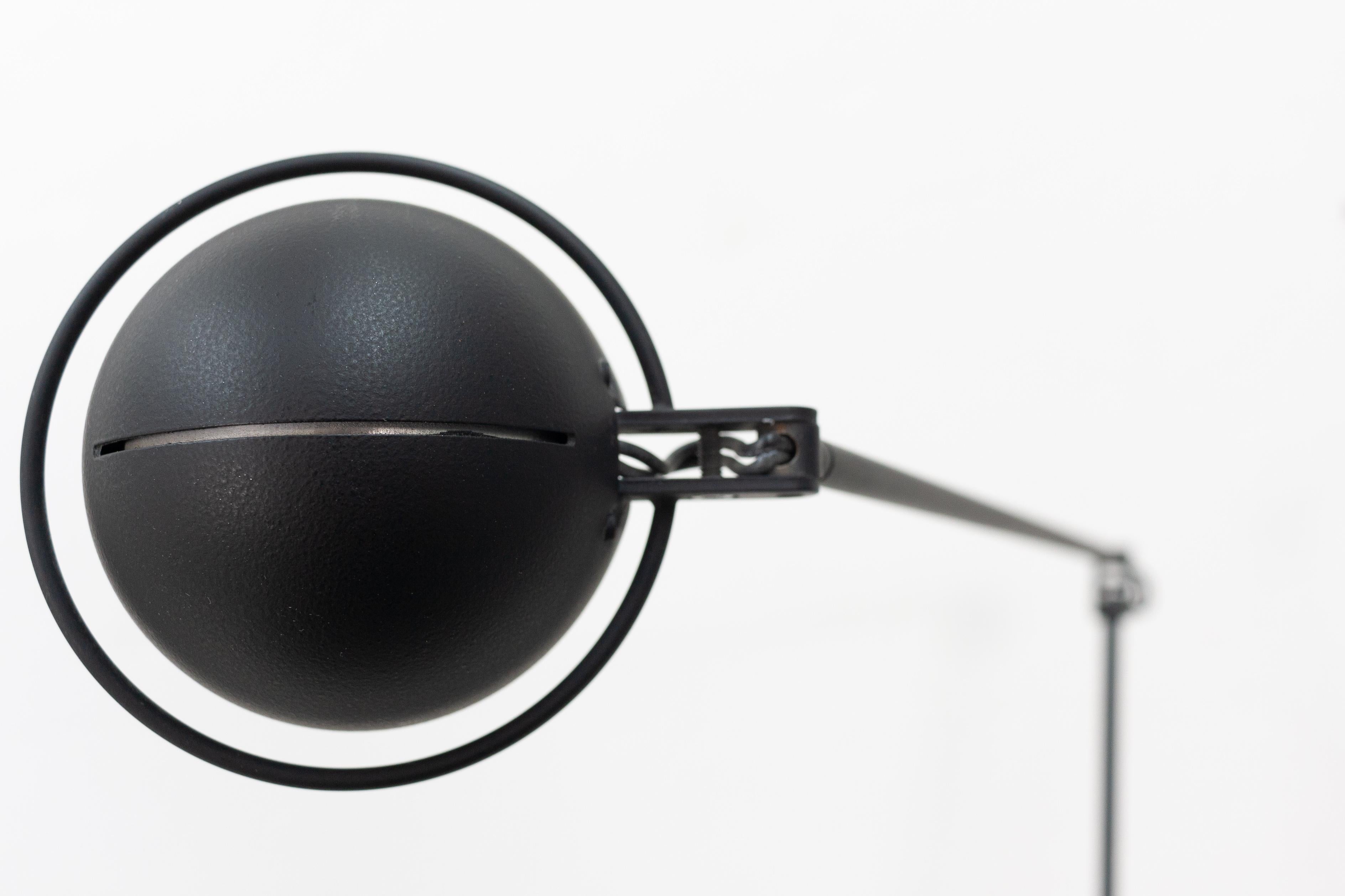 Late 20th Century Luminaire Ball Floor Lamp by Hannes Wettstein for Belux, 1980s