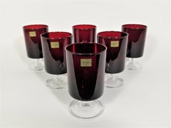 Luminarc France Glassware Stemware Mid Century 1960s Set of 6