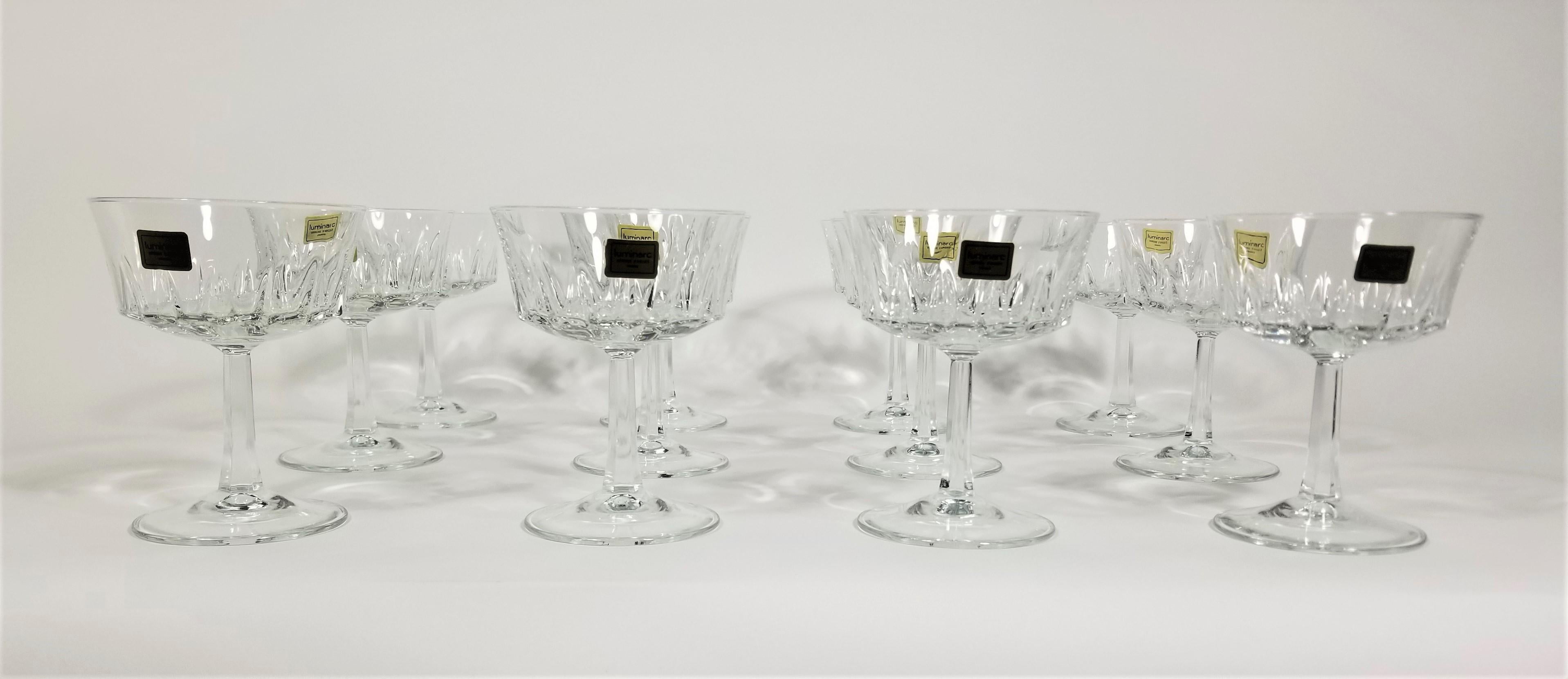luminarc france champagne glasses
