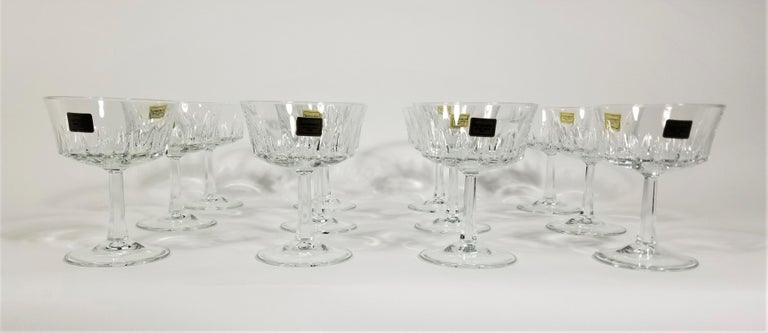 Luminarc French Champagne Stemware Glassware Made in France Mid Century For  Sale at 1stDibs
