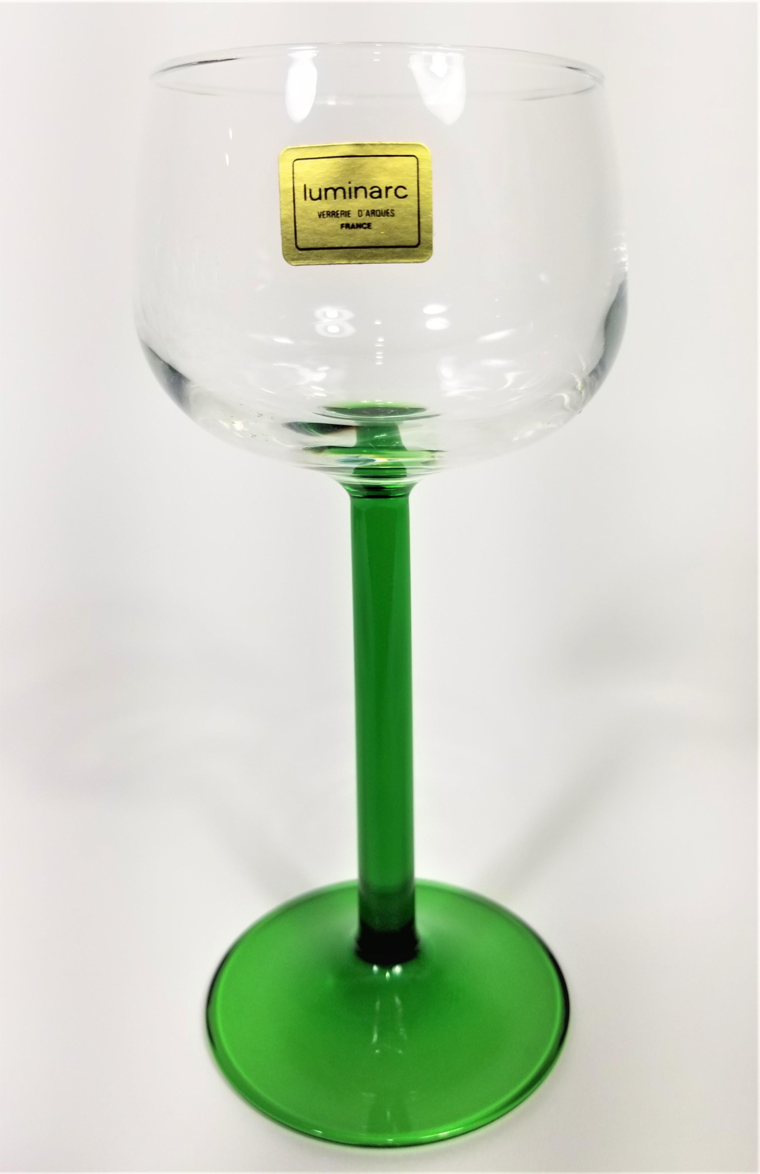 Luminarc French Stemware Glassware Barware Made in France Unused, Set of 8 In Excellent Condition In New York, NY