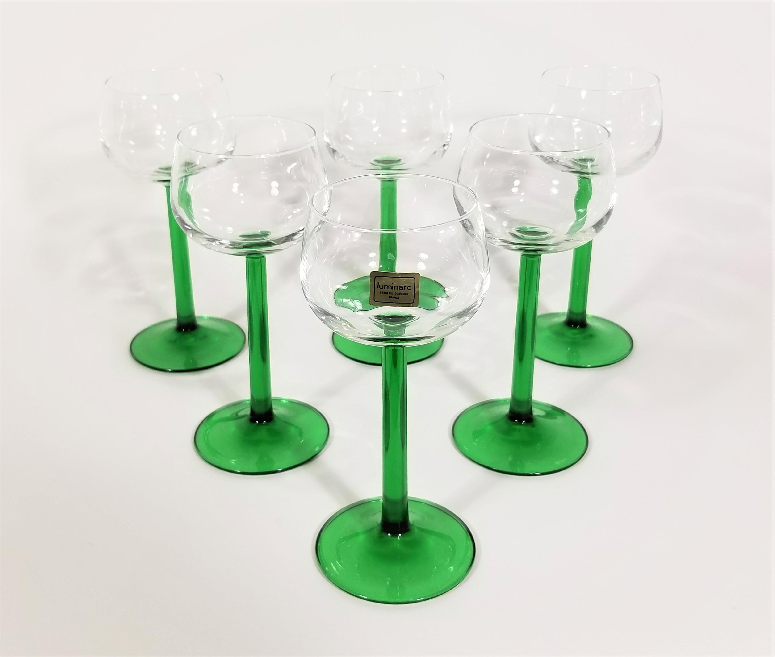 Mid-Century moderno Bicchieri Luminarc Made in France Mid  Set di 6 pezzi Century in vendita
