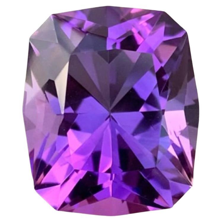 Luminescent Purple Amethyst 16.70 carats Custom Precision Natural Brazilian Gem For Sale