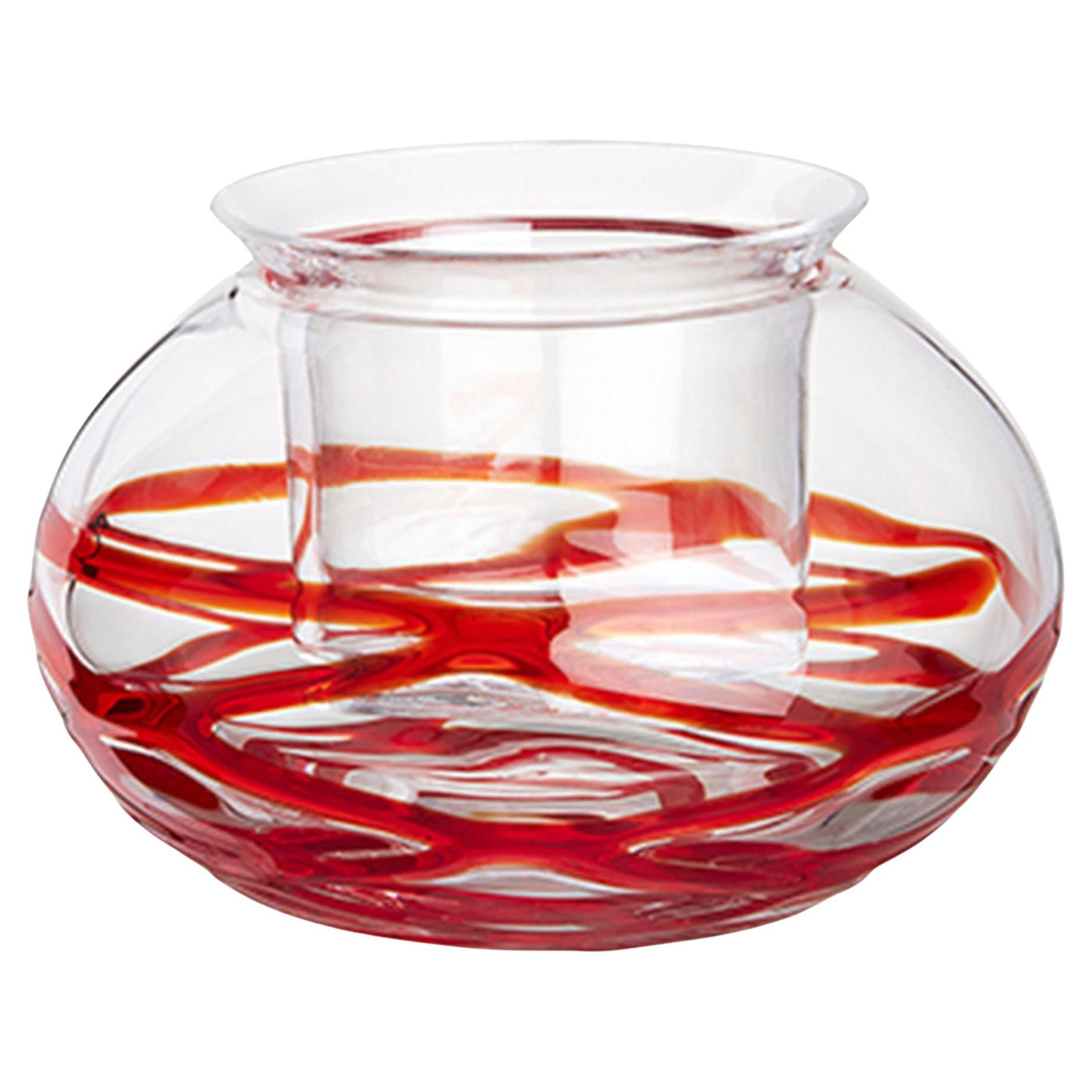 Lumino Candleholder Red #2 For Sale