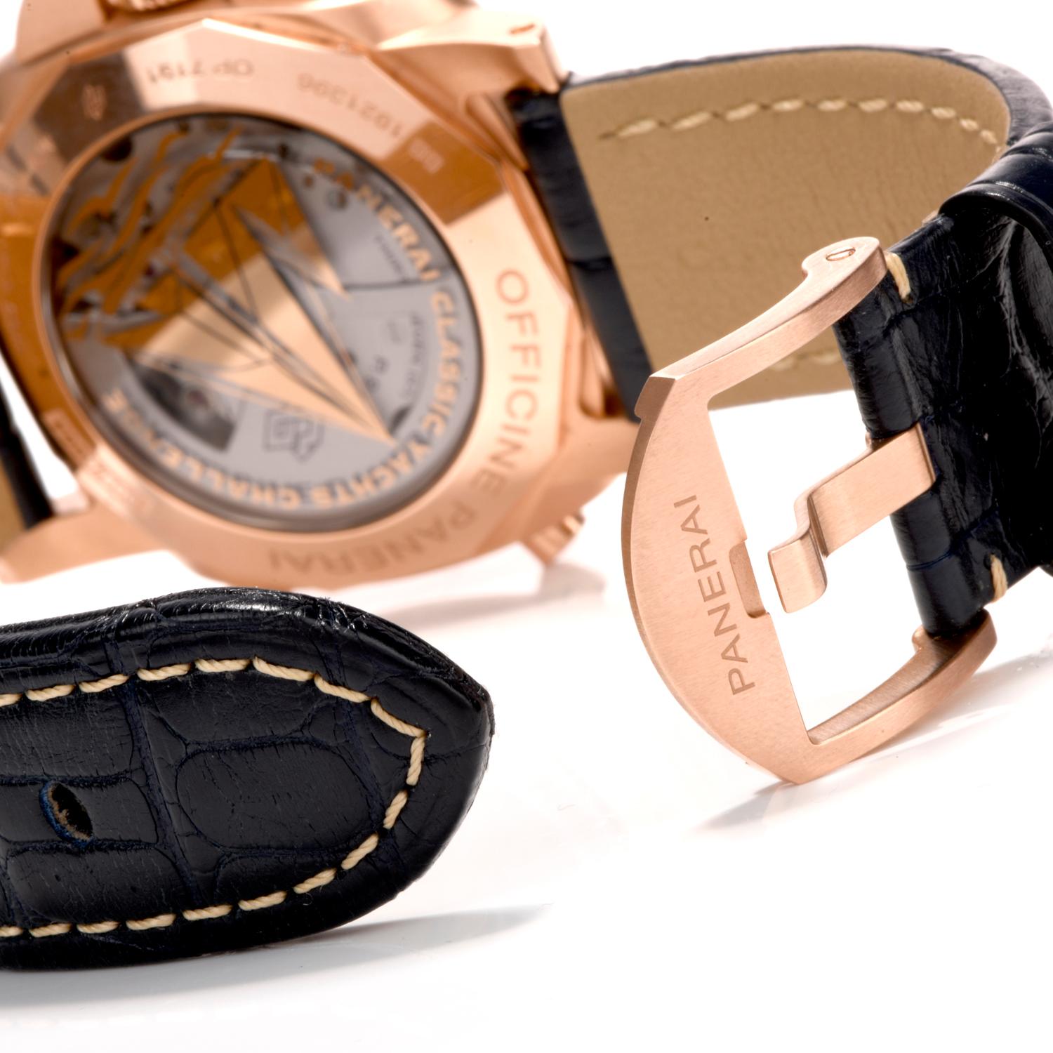 panerai flyback gold