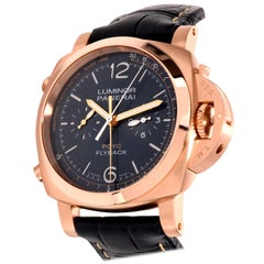 Luminor Panerai PCYC Flyback Tachymeter PAM01020 Rose Gold Watch