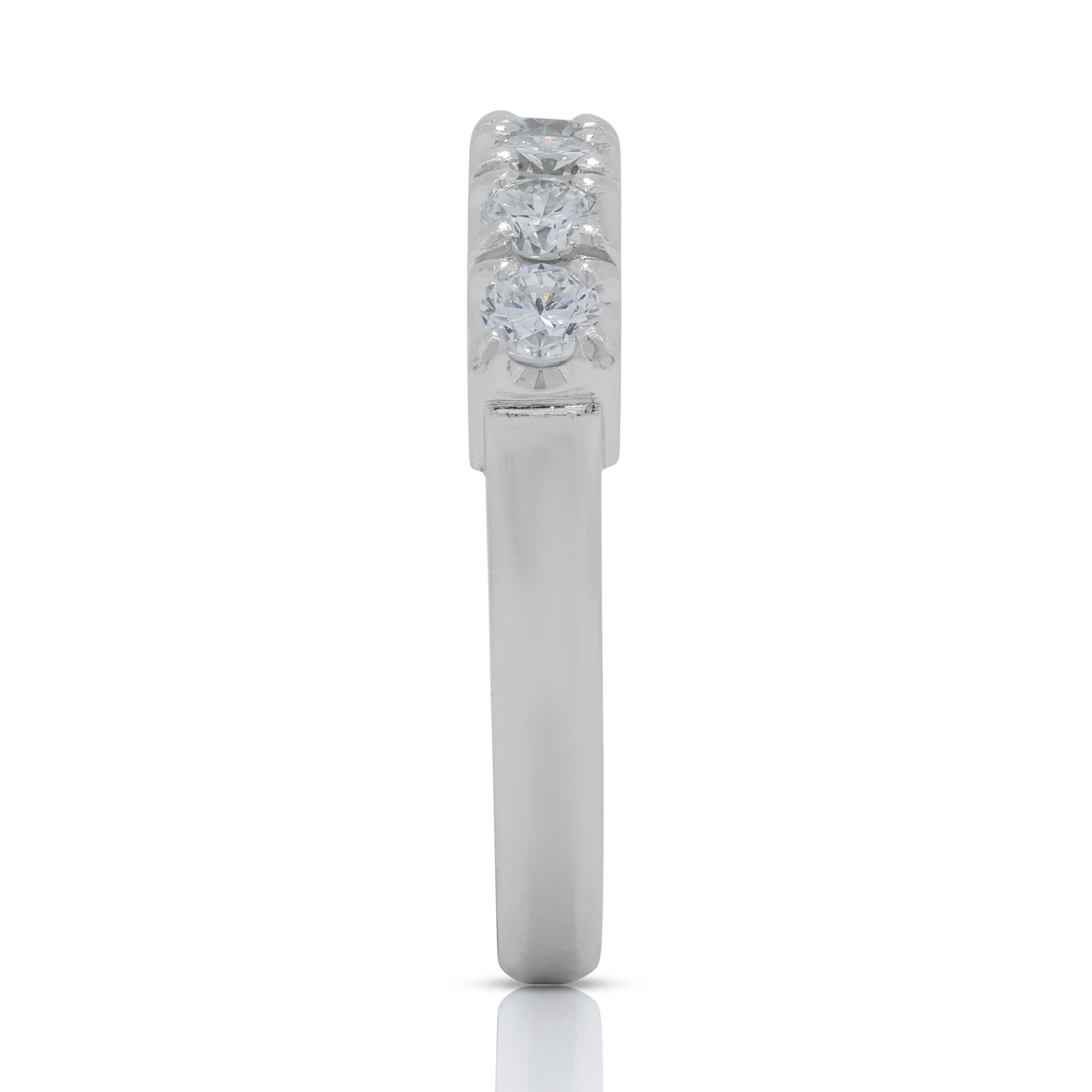 Women's Luminous 0.45ct Diamonds Five-Stone Ring in Platinum