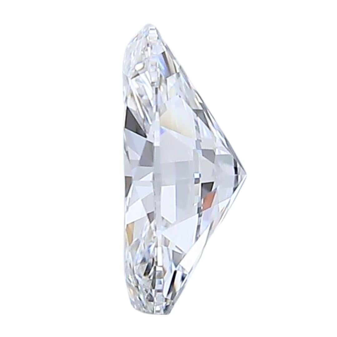 Taglio ovale Luminoso diamante ovale doppio taglio eccellente da 0,51 carati - certificato GIA in vendita