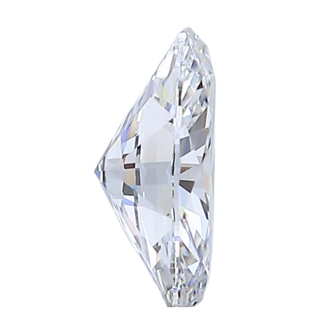 Luminoso diamante ovale doppio taglio eccellente da 0,51 carati - certificato GIA In condizioni Nuovo in vendita a רמת גן, IL