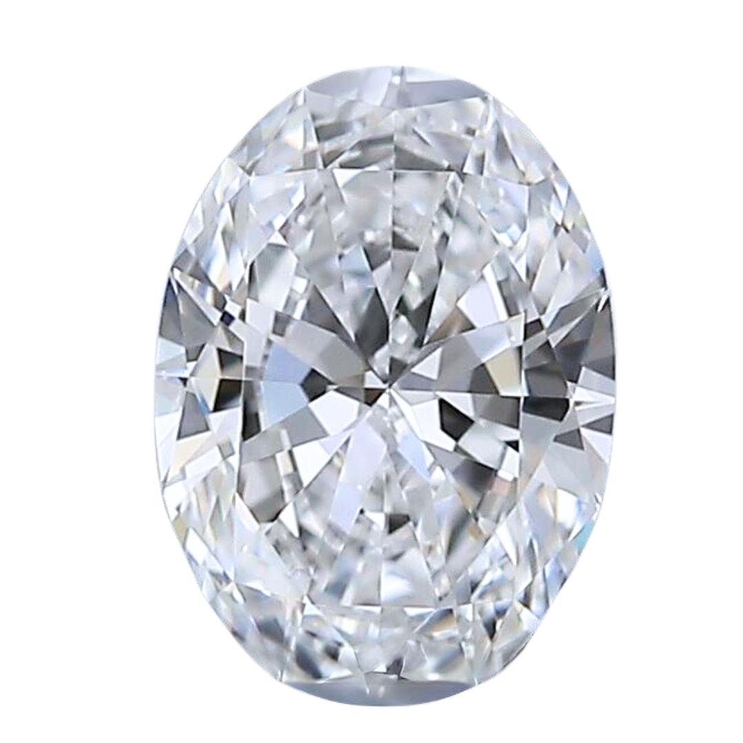 Luminoso diamante ovale doppio taglio eccellente da 0,51 carati - certificato GIA in vendita 2