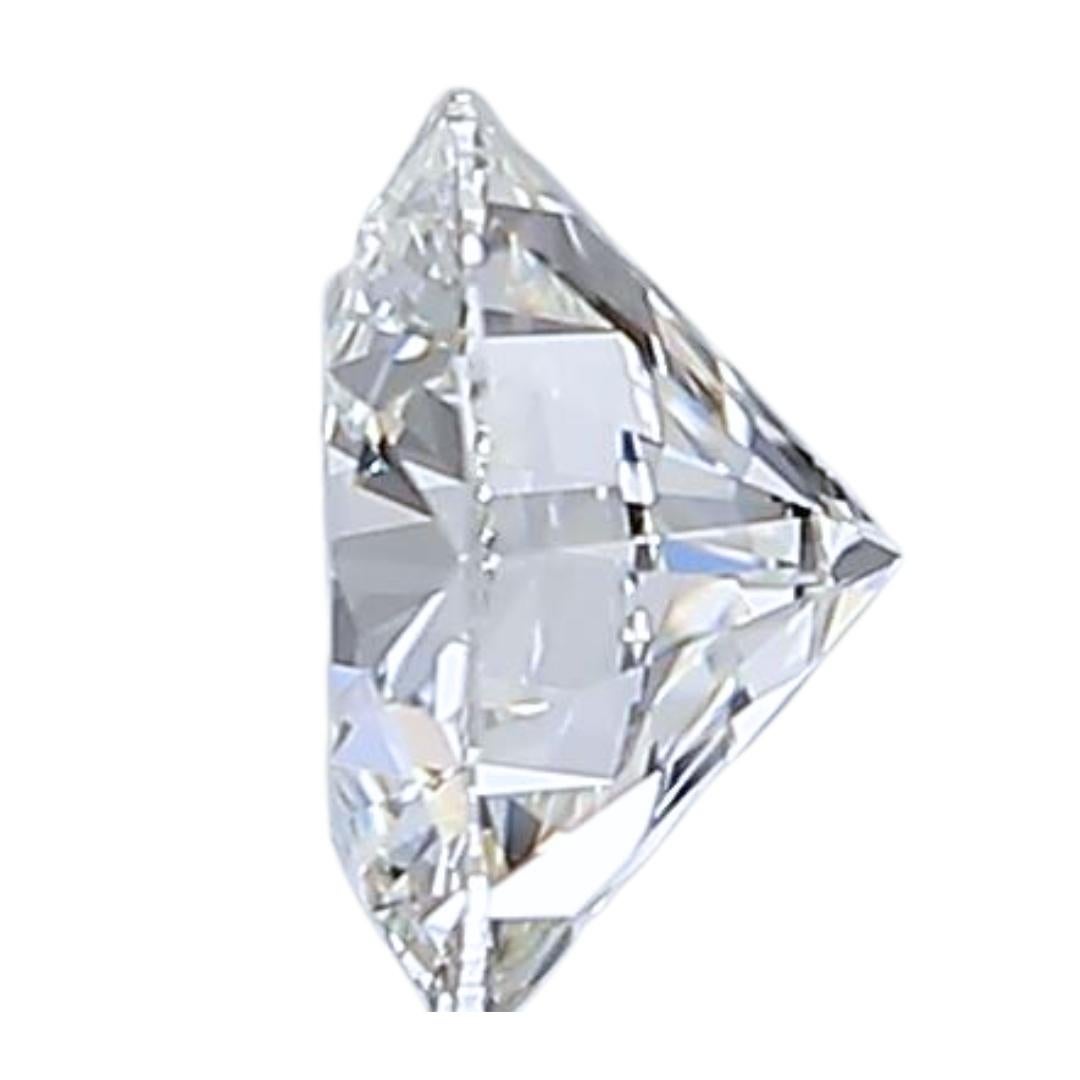 Round Cut Luminous 0.53ct Ideal Cut Round Diamond - GIA Certified For Sale