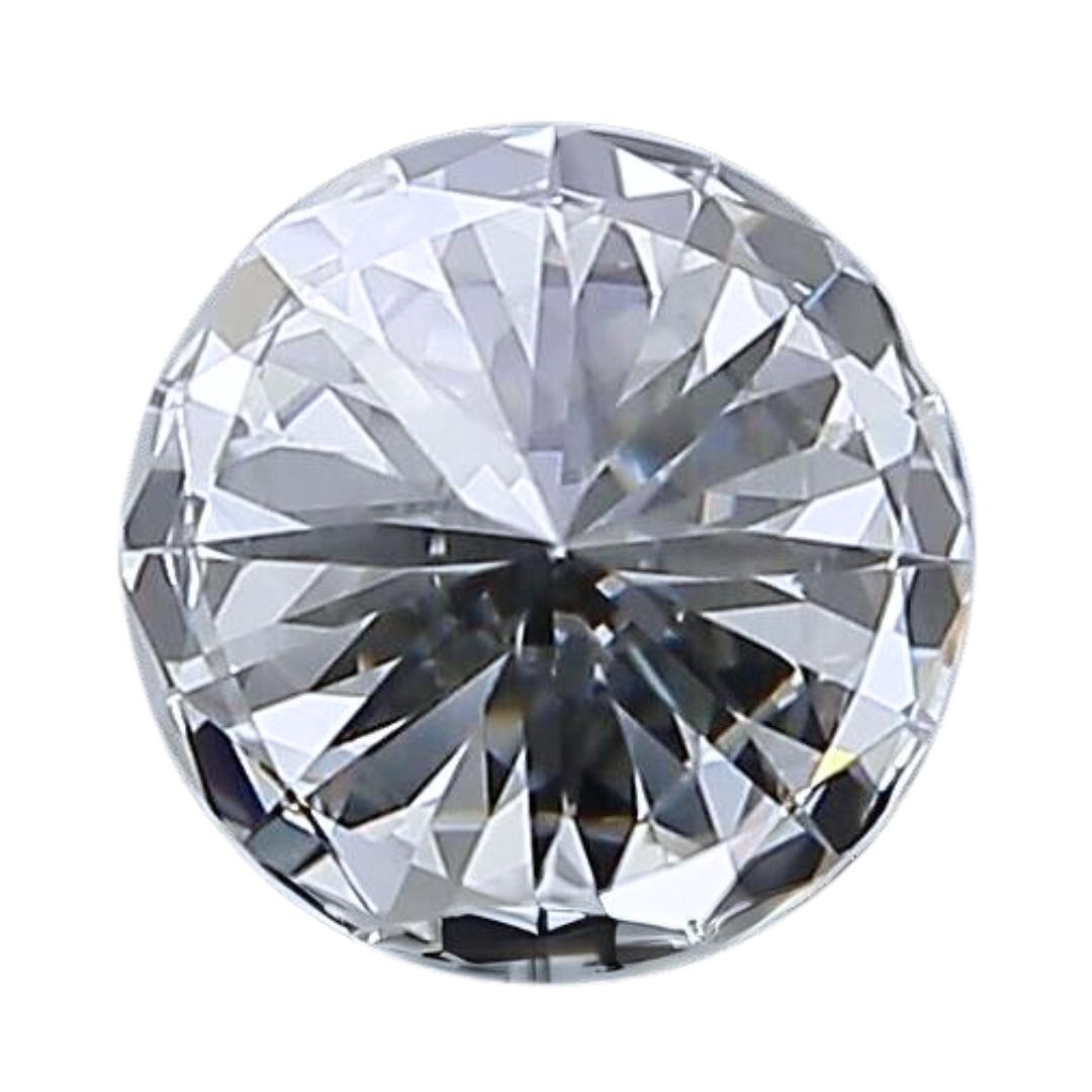 Women's Luminous 0.53ct Ideal Cut Round Diamond - GIA Certified For Sale