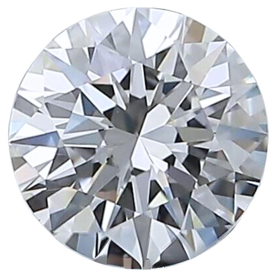 Diamant rond lumineux de 0.53 carat de taille idéale, certifié GIA