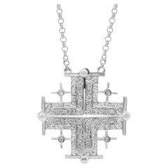 Collar Luminoso de 0,55ct Diamantes con Colgante en Oro Blanco de 18k - Certificado IGI