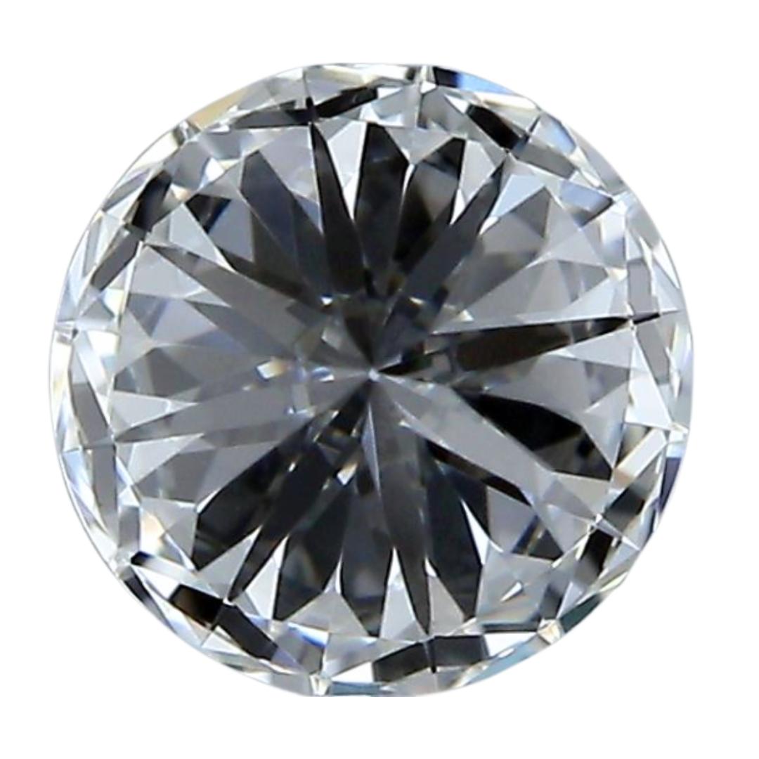 Women's Luminous 0.56ct Natural Round-Shaped Diamond - GIA Certified For Sale