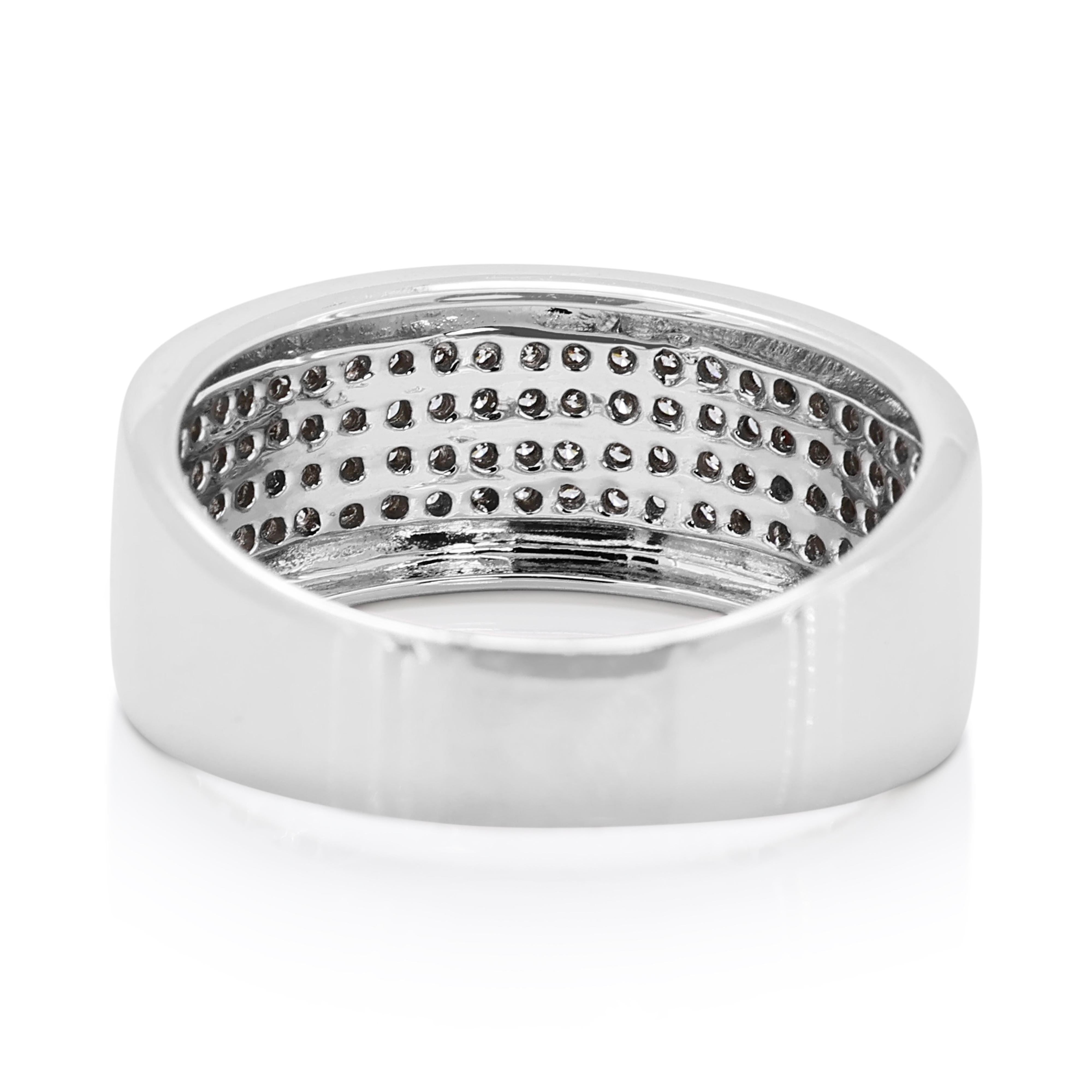 Luminous 0,5ct Runde Brillanten Ring in 18K Weißgold im Angebot 2