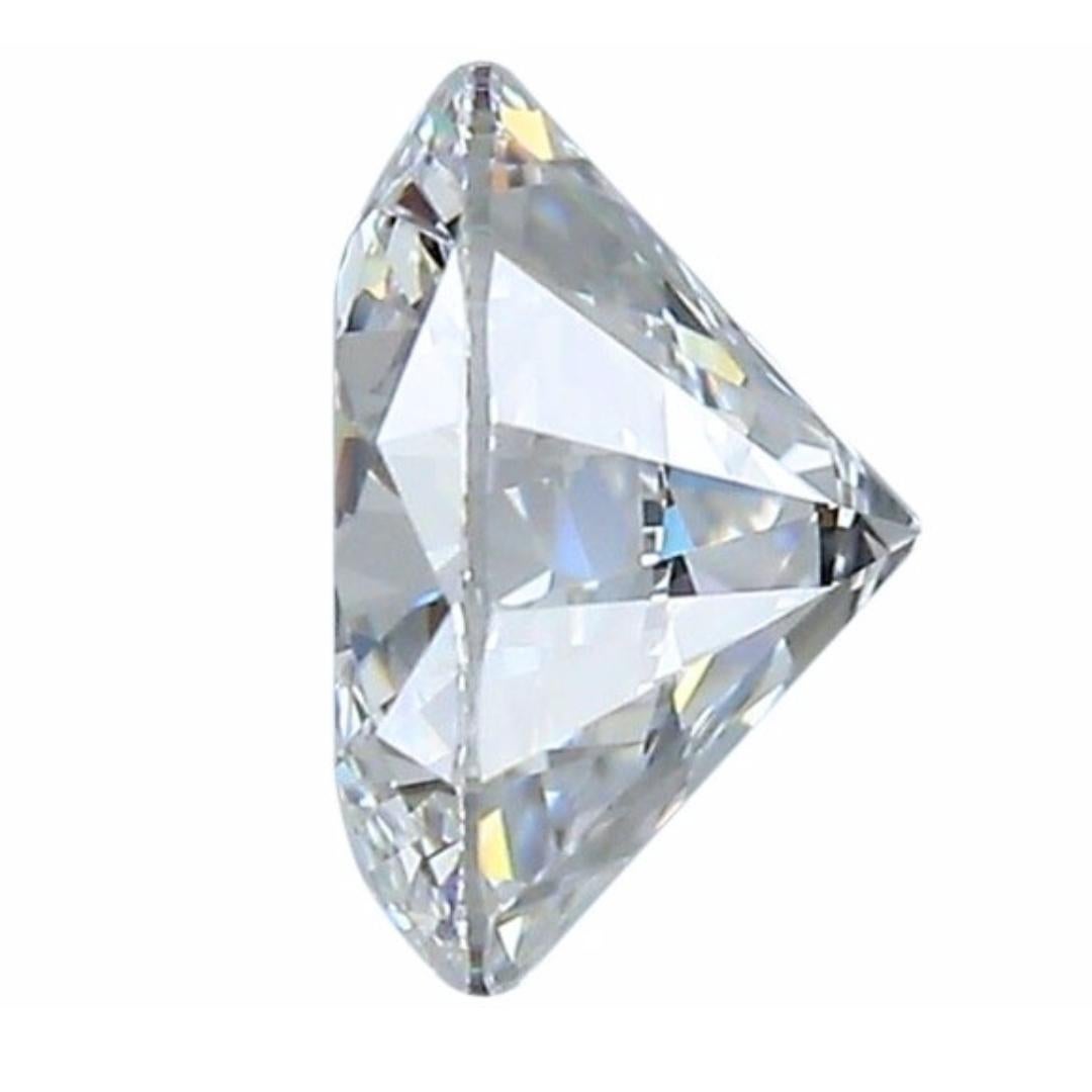 Luminous 1 pc Ideal Cut Natural Diamonds w/0.74 ct - IGI Certified In New Condition For Sale In רמת גן, IL
