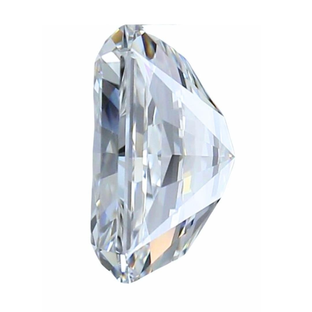 Luminoso diamante rettangolare doppio eccellente con taglio ideale da 1,01 ct. In condizioni Nuovo in vendita a רמת גן, IL