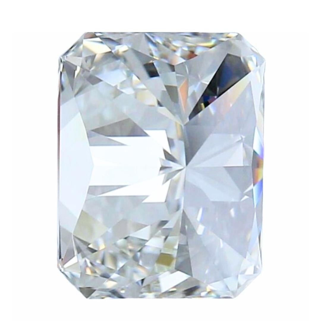 Donna Luminoso diamante rettangolare doppio eccellente con taglio ideale da 1,01 ct. in vendita