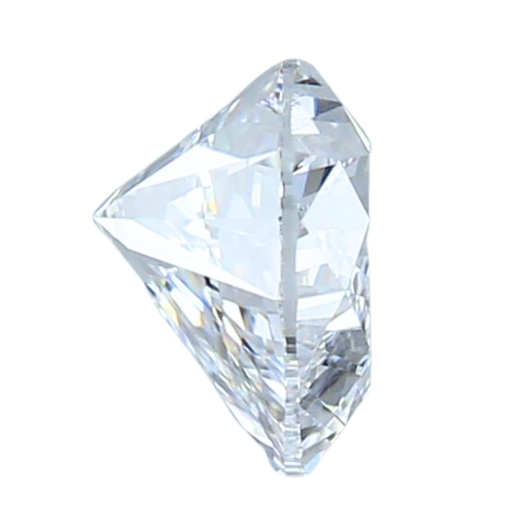 Lumineuse bague Halo en or jaune 18 carats avec deux diamants de taille idéale de 1,01 carat Neuf à רמת גן, IL
