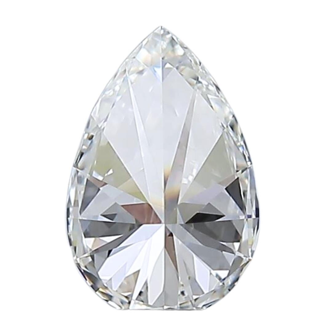 Women's Luminous 1.01ct Ideal Cut Pear Shaped Diamond - GIA Certified For Sale
