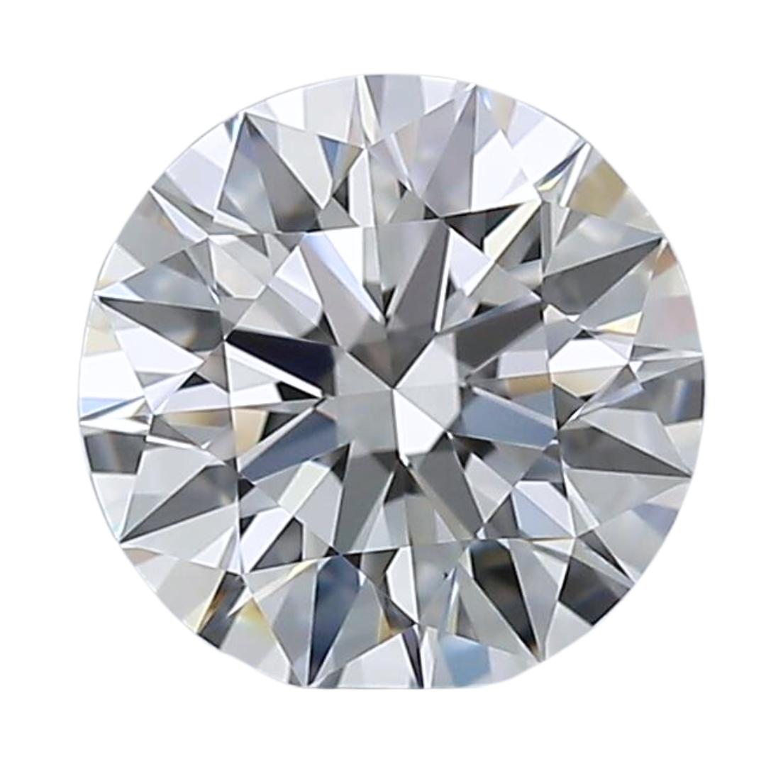 Luminous 1.02ct Ideal Cut Round Diamond - GIA Certified For Sale 2