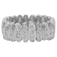 Luminous 1.03ct Natural Diamonds Ring en or blanc 18k - IGI Certified
