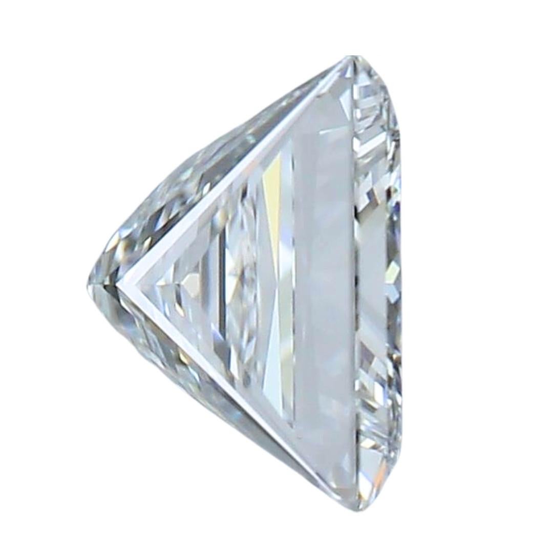 Taille carrée Diamant carré lumineux de 1,07 carat de taille idéale, certifié GIA en vente