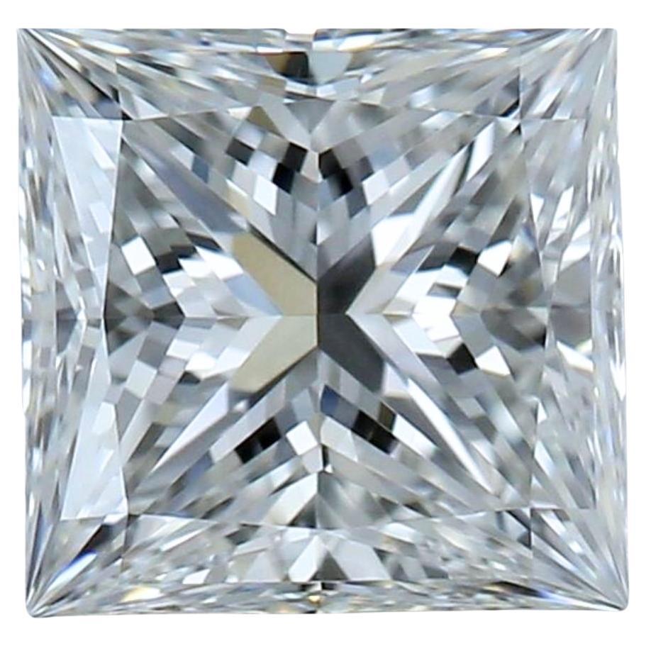 Diamant carré lumineux de 1,07 carat de taille idéale, certifié GIA en vente