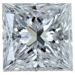 Diamant carré lumineux de 1,07 carat de taille idéale, certifié GIA