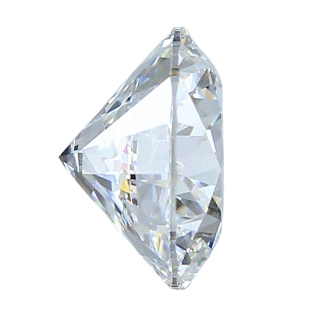 Taglio rotondo Luminoso diamante rotondo a taglio ideale triplo eccellente da 1,14 carati - certificato GIA in vendita