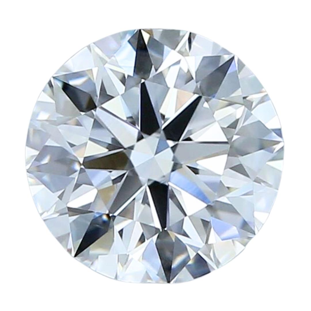 Luminoso diamante rotondo a taglio ideale triplo eccellente da 1,14 carati - certificato GIA in vendita 2