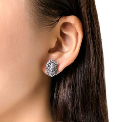 Luminous 1.22ct Princess-Cut Diamond Earrings in 18K White Gold