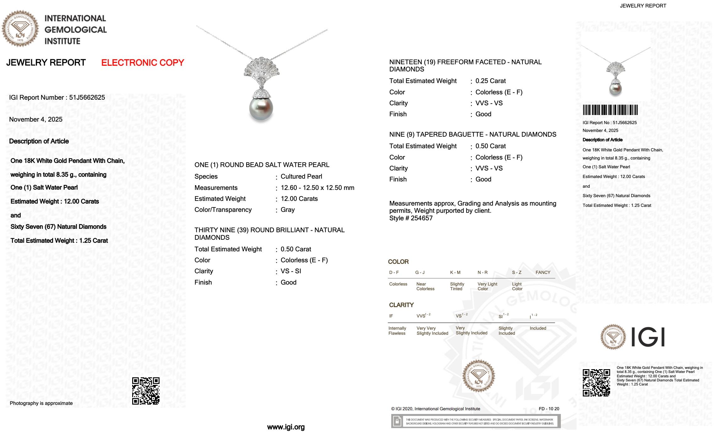 Donna Collana Luminosa con perle di coltura di Tahiti e diamanti da 13,25 ct in oro bianco 18 carati in vendita