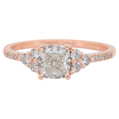 Luminous 1.44ct Diamonds Ring in 18k Rose Gold - IGI Certified
