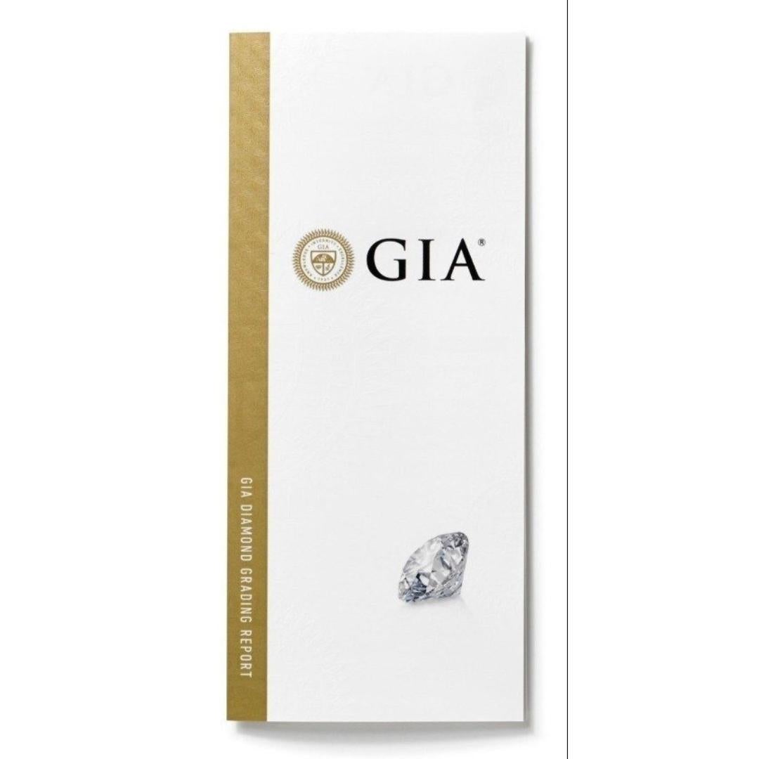 Bague lumineuse en or blanc 14 carats avec halo de diamants naturels de 1,35 carat, certifiée GIA en vente 3