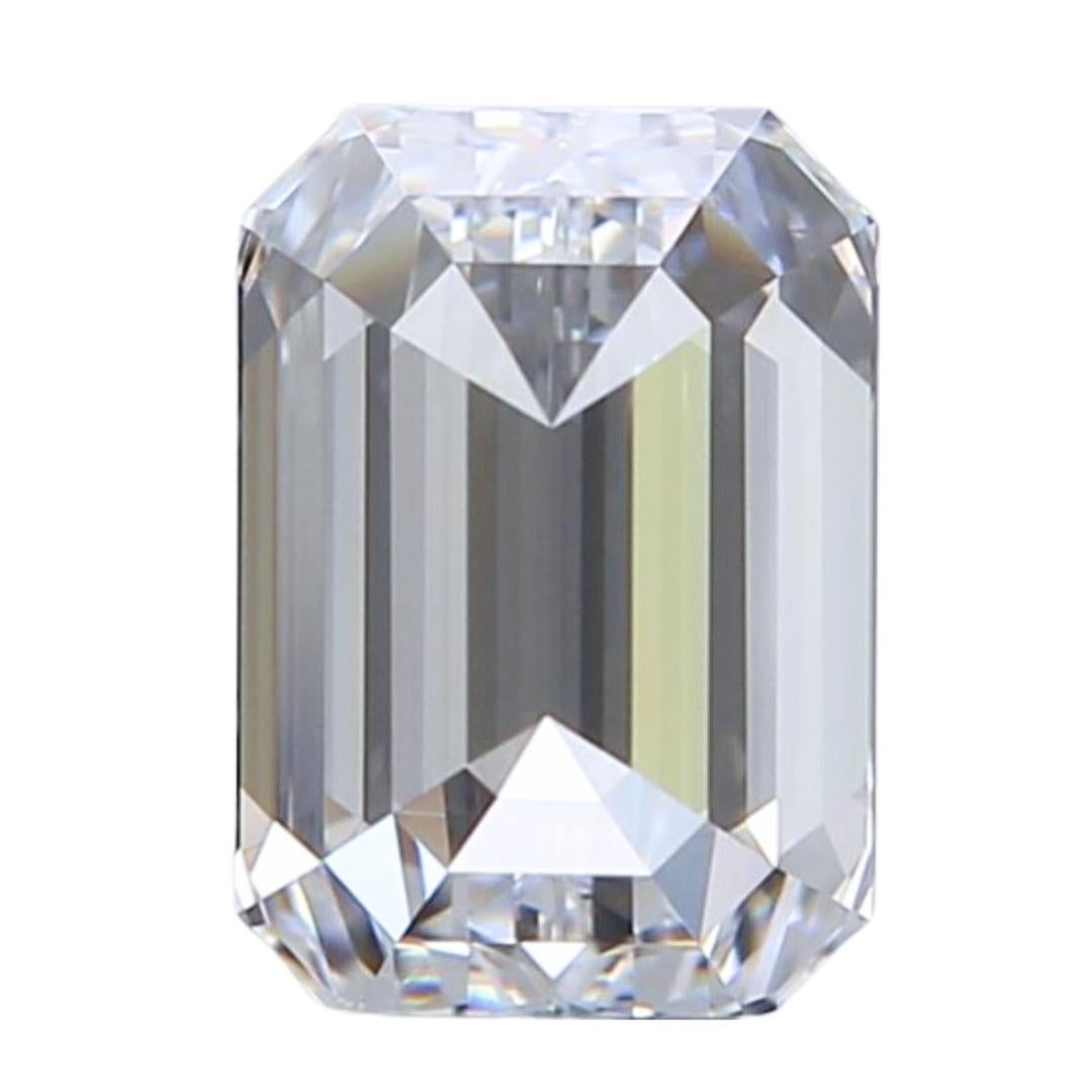 Women's Luminous 1.50ct Ideal Cut Emerald-Cut Diamond - GIA Certified For Sale