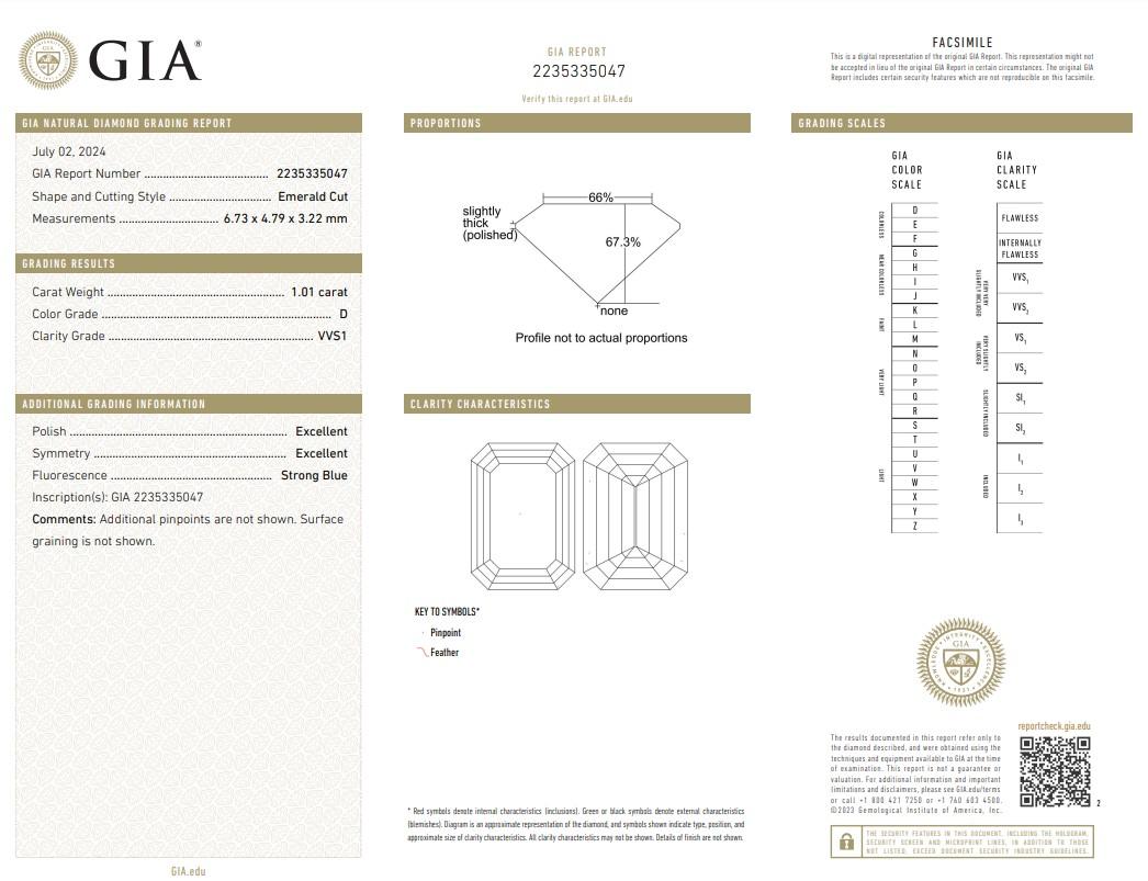 Clous d'oreilles lumineuses en or blanc 18 carats avec diamants 2,01 carats certifiés GIA Pour femmes en vente