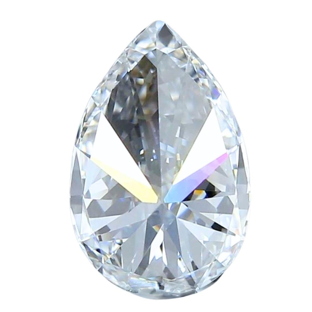 Women's Luminous 2.01ct Ideal Cut Pear-Shaped Diamond - GIA Certified For Sale