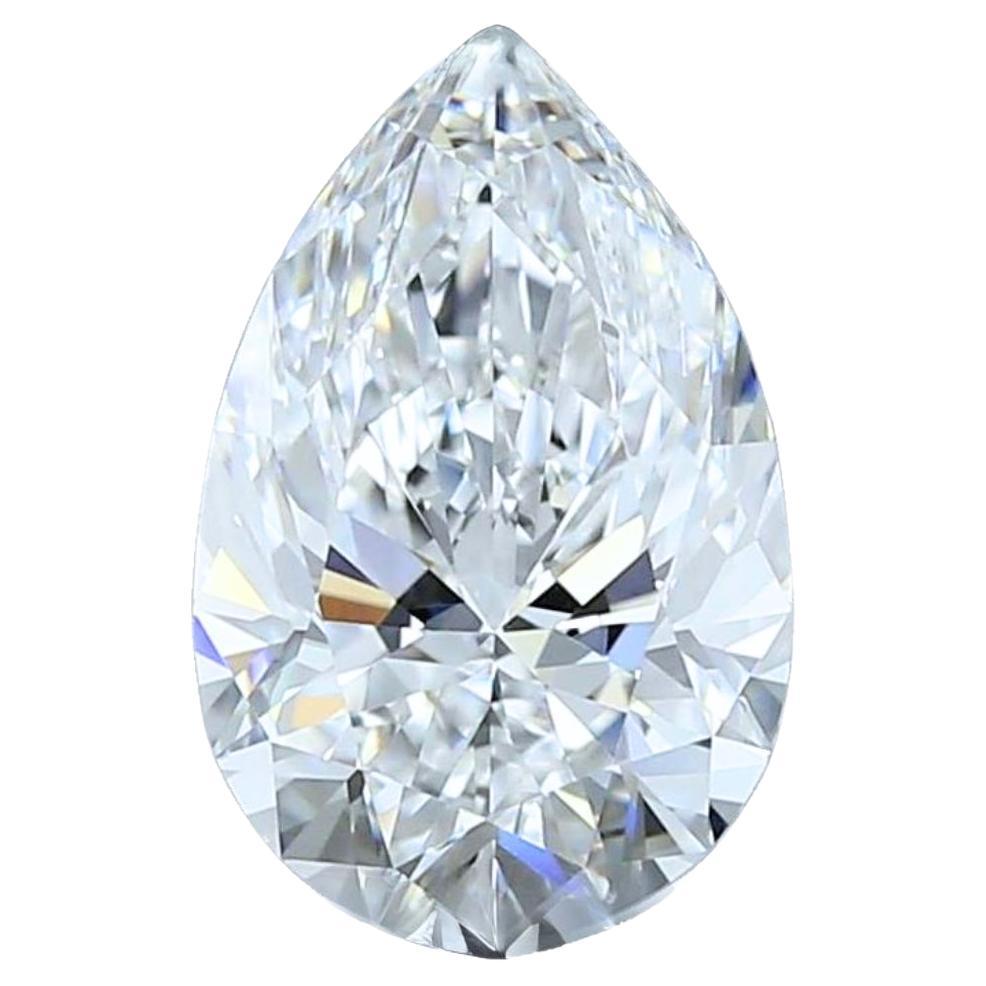 Luminous 2.01ct Ideal Cut Pear-Shaped Diamond - GIA Certified For Sale