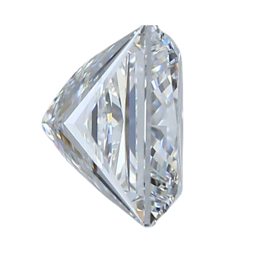 Taille carrée Diamant naturel lumineux de 2,20 carats de taille idéale, certifié GIA en vente