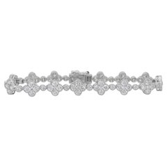 Luminous 2.46ct Diamonds Bracelet in 18k White Gold - IGI Certified
