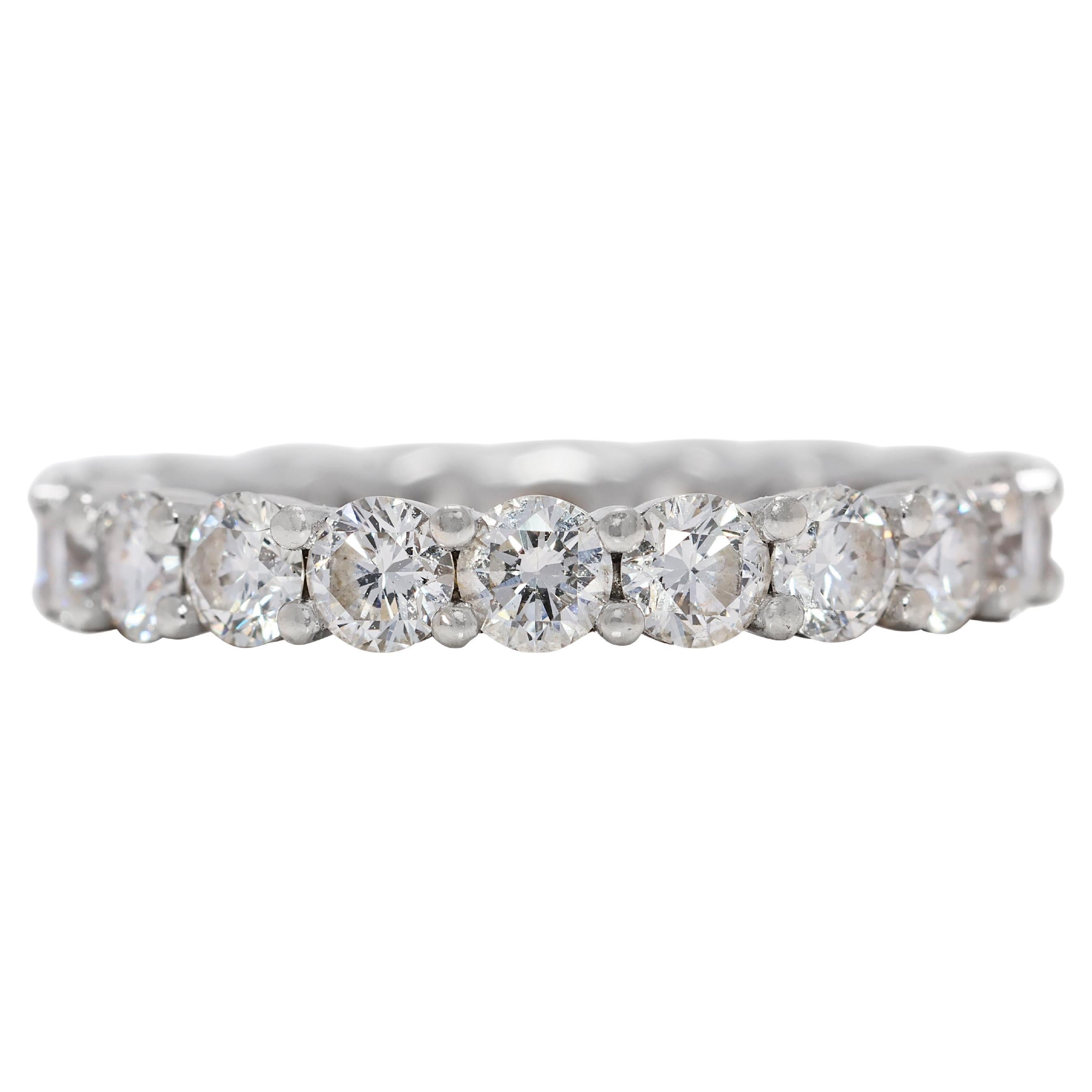 Luminous 2ct Natural Diamonds 18K White Gold Ring