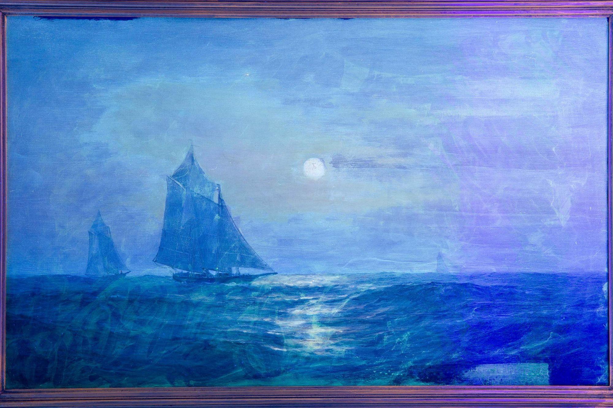Luminous American Seascape of Sailboats at Sunset by Warren Sheppard 9