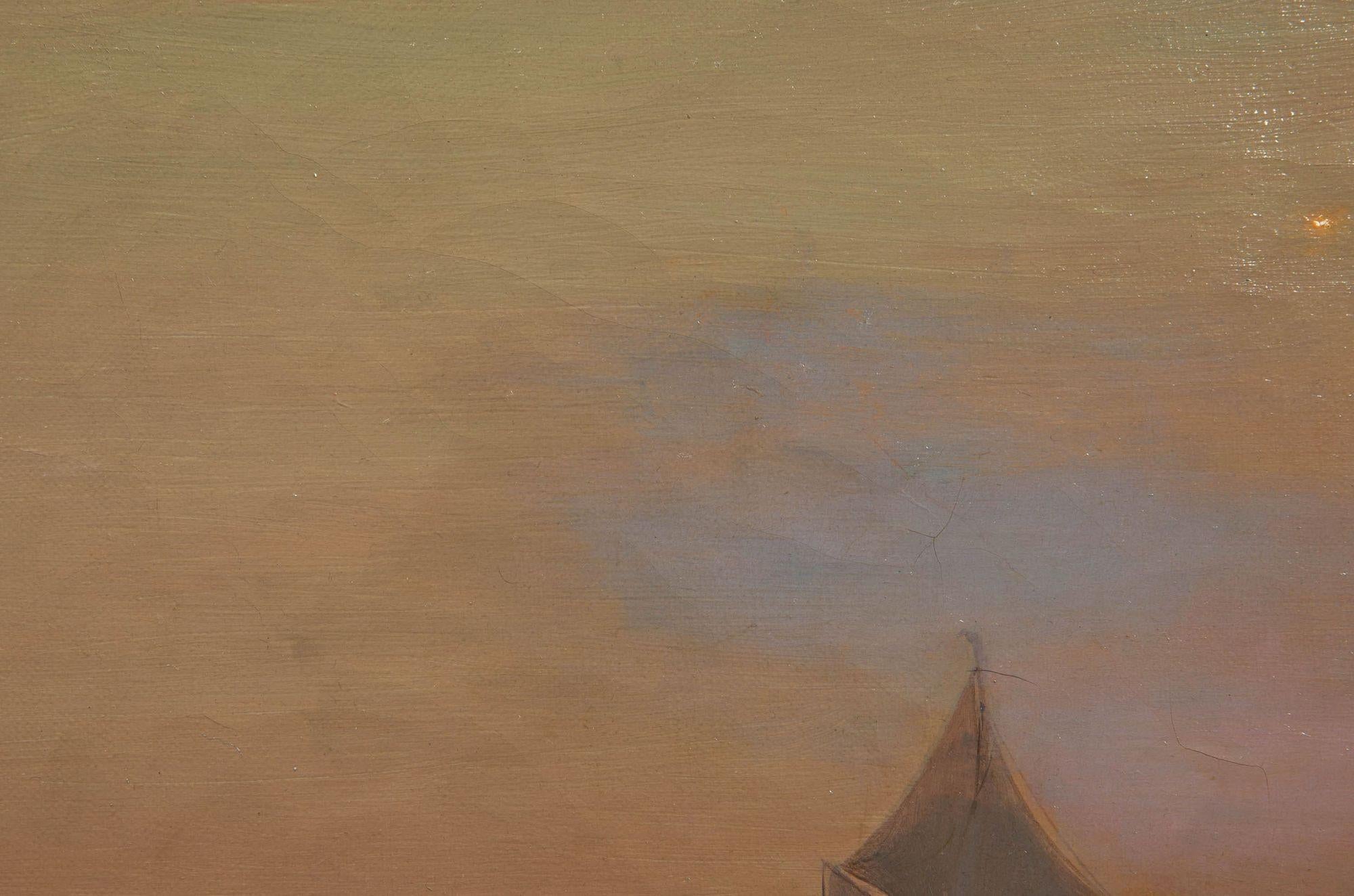 Luminous American Seascape of Sailboats at Sunset by Warren Sheppard 14