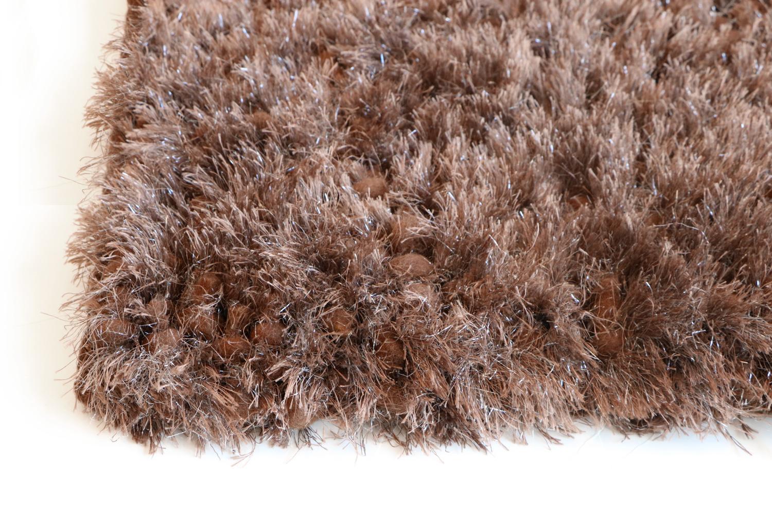 Hand-Woven Nature Inspired Luminous Spring Brown Rug by Deanna Comellini In Stock 170x240cm For Sale
