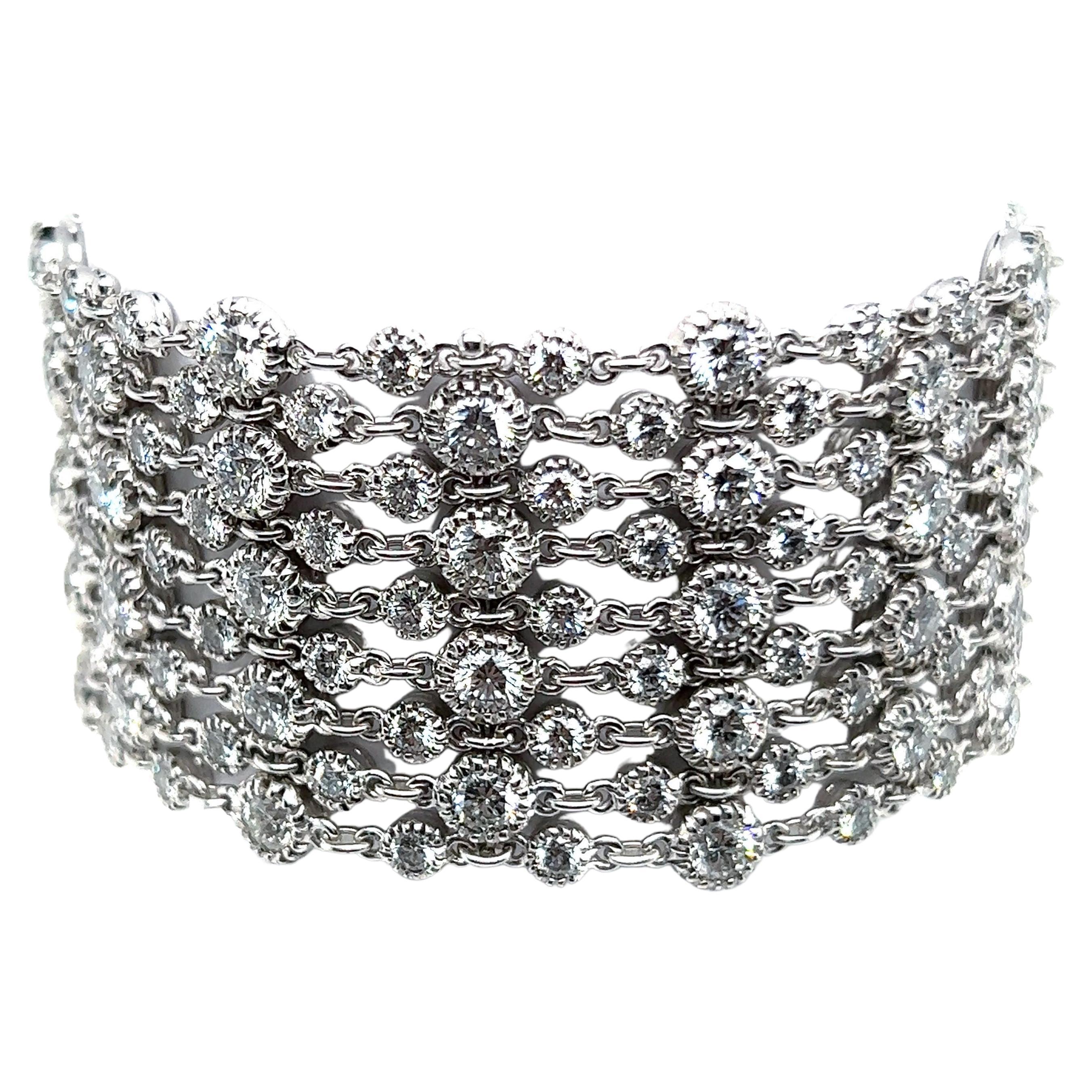 Multi Row Diamond Bracelet 79 For Sale on 1stDibs multi row diamond