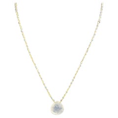 Luminous Moonstone Necklace with Mixed Metallic Accents