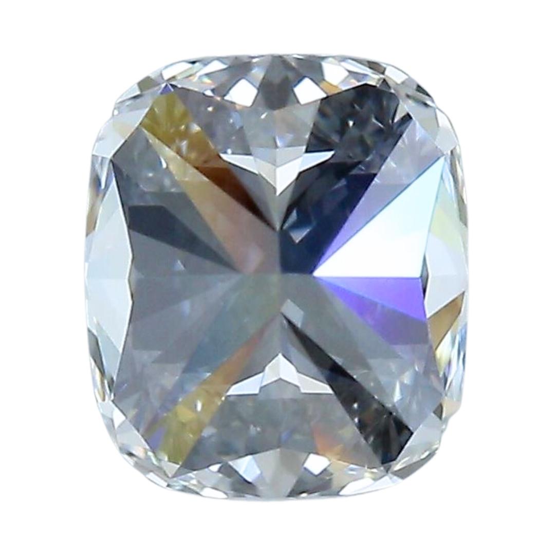 Perfection lumineuse : 1,01 carat diamant taille coussin idéale, certifié GIA Pour femmes en vente